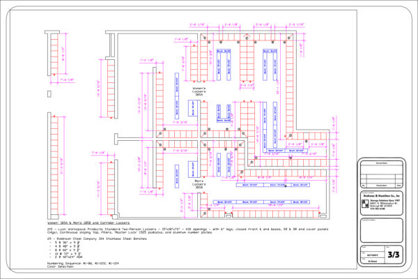 An example of a cad drawing, by Andrews & Hamilton Co. Inc.