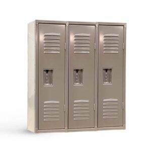 3 Wide Single Tier Short Locker