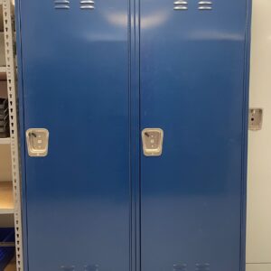 Single Tier 2 Wide Metal Lockers - Blue