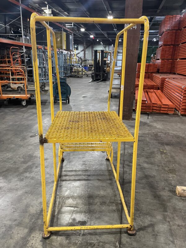 Yellow Tilt N Roll Work Platform Ladder