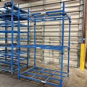 Used stack rack 36" usable space - showing 2 stacked