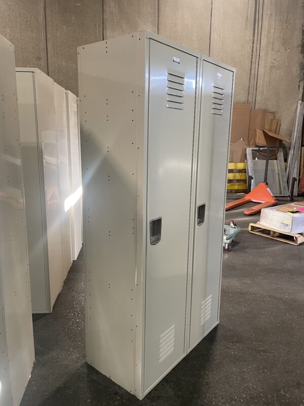 Tan Single Tier 18x18x72 Metal Lockers - 2 wide