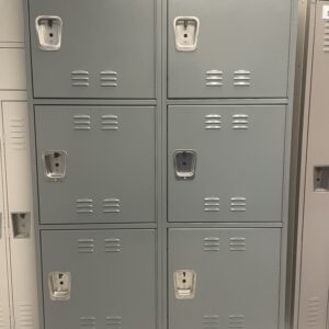 Triple-Tier All Welded Metal Lockers | 2-Wide | 24Wx24Dx76H