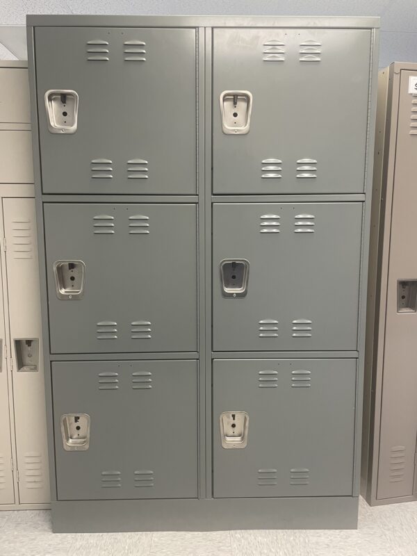 Triple-Tier All Welded Metal Lockers | 2-Wide | 24Wx24Dx76H