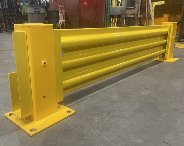 Yellow 6ft Single High Guardrail