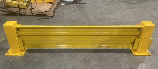 Yellow 6ft Single High Guardrail