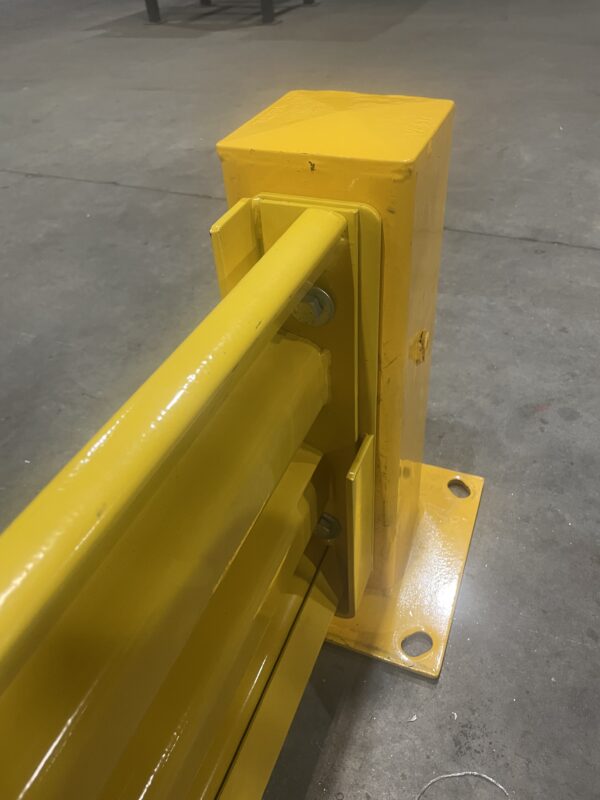 Yellow 6ft Single High Guardrail