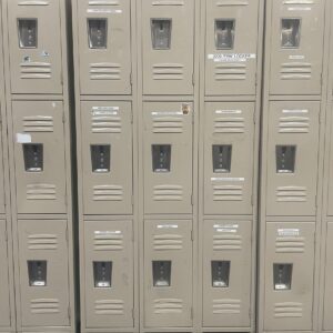 Used Triple Tier Metal Lockers | 3-Wide