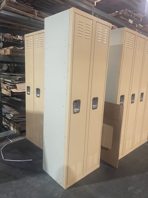 Brand new single tier metal lockers - 2-wide