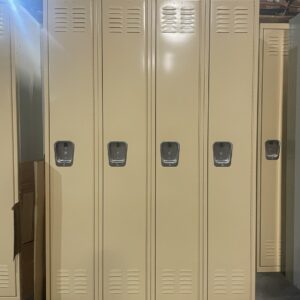 Single Tier Metal Lockers - 4-wide