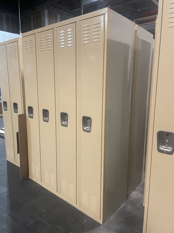 Single Tier Metal Lockers - 4-wide