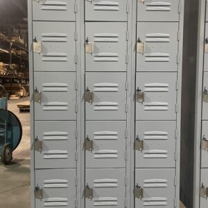 NEW 3-Wide 5 High Box Lockers