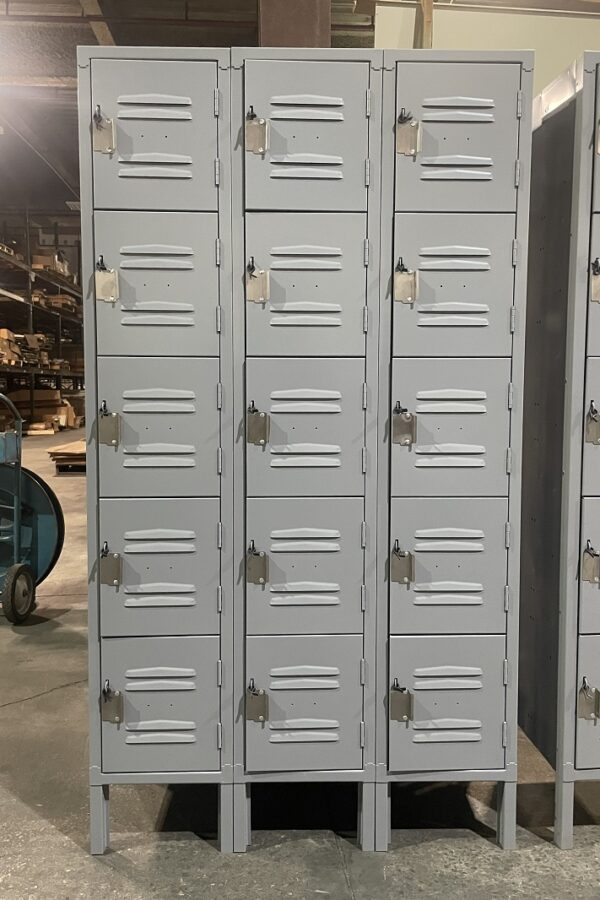 NEW 3-Wide 5 High Box Lockers