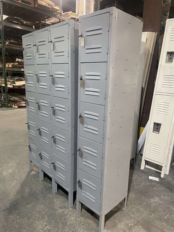 NEW 3-Wide 5 High Box Lockers